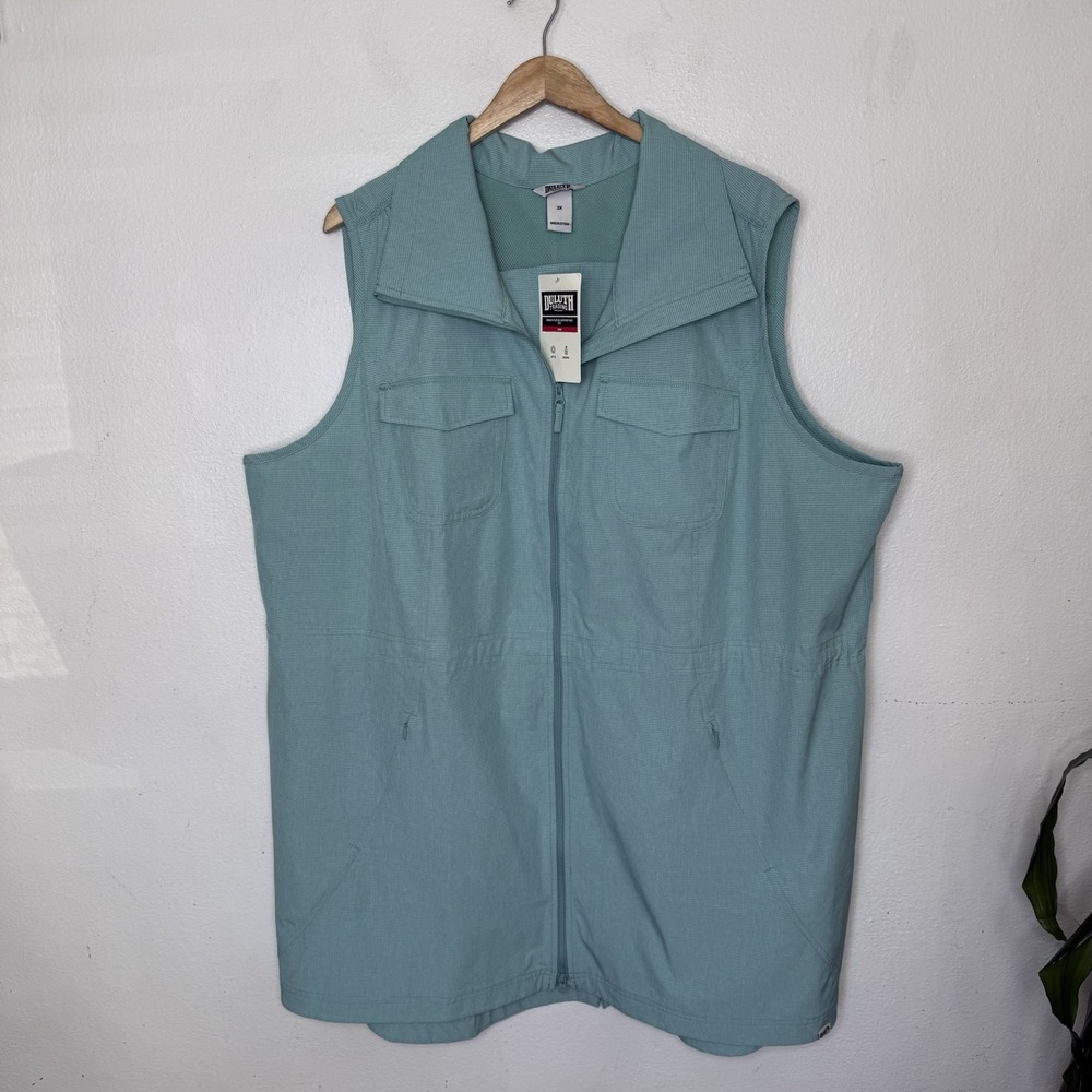 Duluth Trading Sol Survivor Sun Protection Tunic Vest Blue Outdoor Women's 3X
